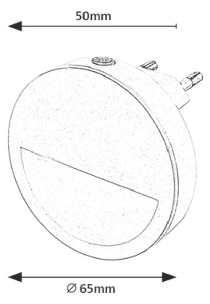 Rabalux Kulaté LED noční světlo s fotosenzorem Pumpkin II 0,5W 2283
