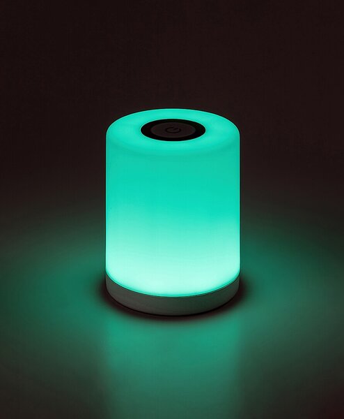 Rabalux Bílá přenosná LED RGB lampa Tipy 0,8W 74209