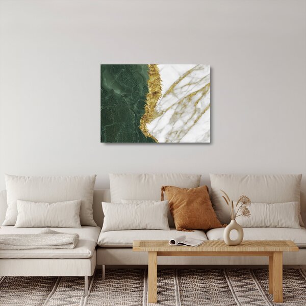Skleněný obraz - Zelený mramor N⁰1 (70x50 cm)