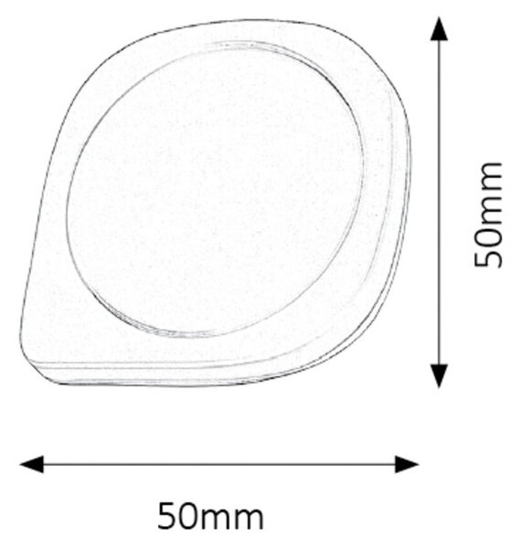 Rabalux Zaoblené LED noční světlo s pohybovým čidlem Billy 0,5W 4647