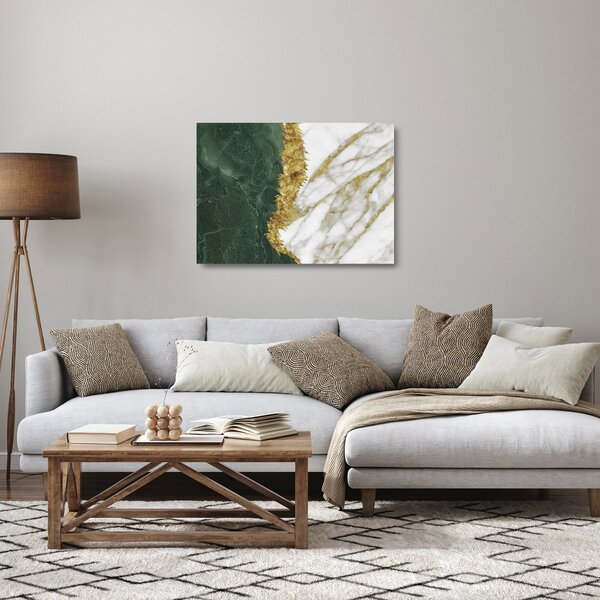 Skleněný obraz - Zelený mramor N⁰1 (70x50 cm)