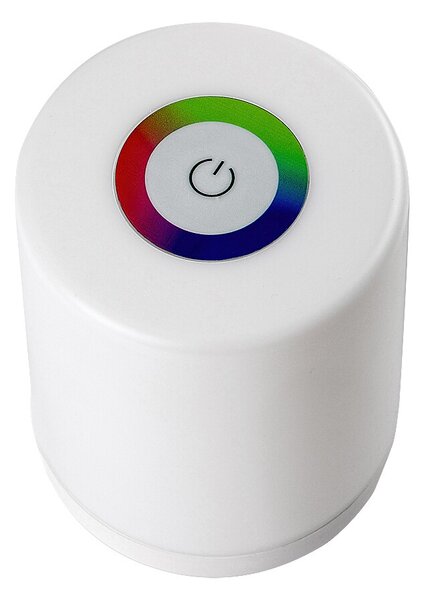 Rabalux Bílá přenosná LED RGB lampa Tipy 0,8W 74209