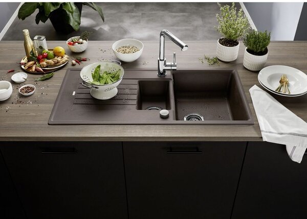 Blanco Zia 45 SL granitový dřez 100x50 cm hnědá 515071