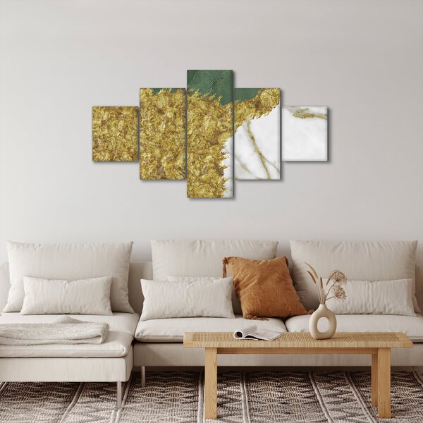 Obraz - Zelený mramor N⁰2 (125x70 cm)
