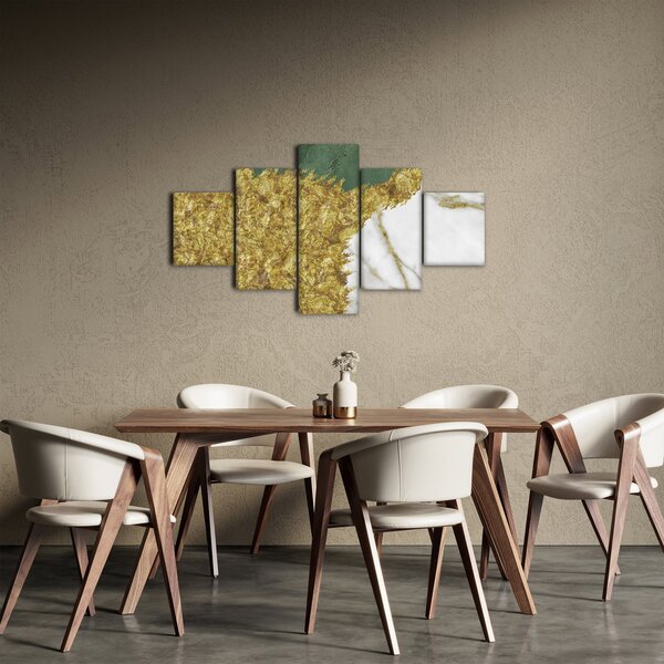 Obraz - Zelený mramor N⁰2 (125x70 cm)