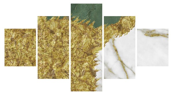 Obraz - Zelený mramor N⁰2 (125x70 cm)