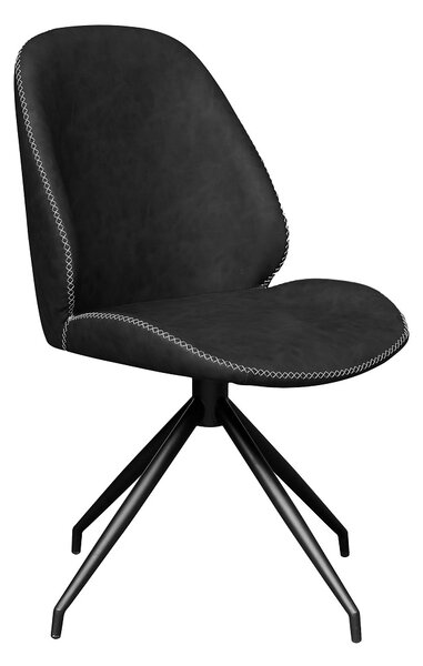 Designová otočná židle Laqueta černá