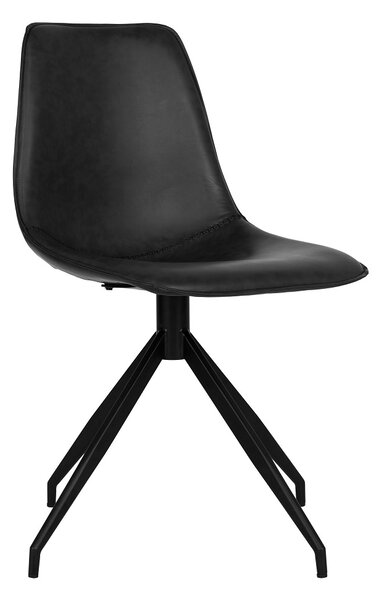 Designová otočná židle Latasha černá