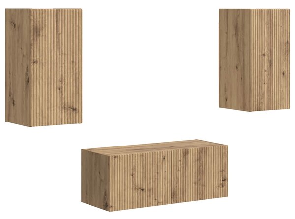 Sestava TV skříněk 2 ks Artisanový dub Kompozitní dřevo 3408969