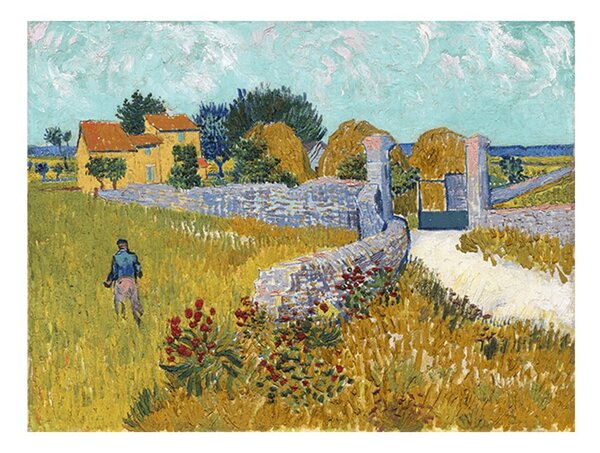 Reprodukce obrazu Vincenta van Gogha - Farmhouse in Provence, 40 x 30 cm