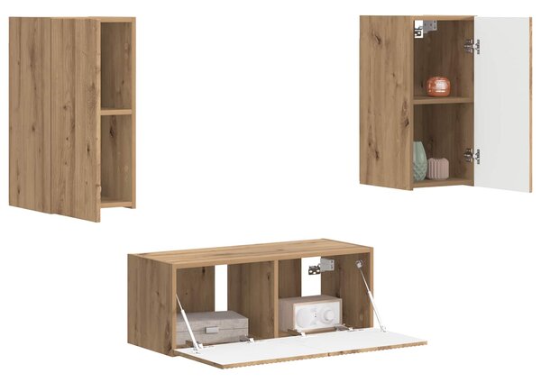Sestava TV skříněk 2 ks Artisanový dub Kompozitní dřevo 3408969