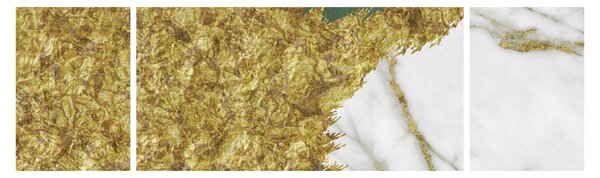 Obraz - Zelený mramor N⁰2 (170x50 cm)