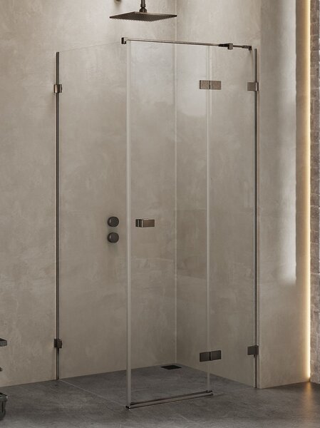 New Trendy Avexa Gunmetal Brushed sprchový kout obdélníkový 80x70 cm EXK3348