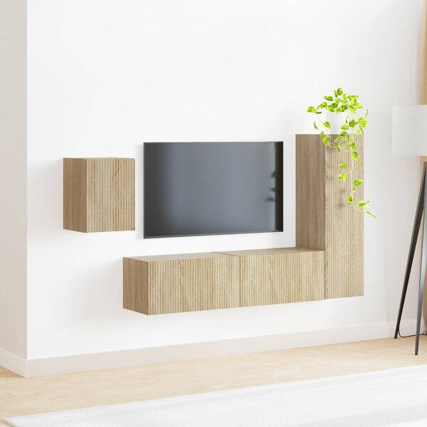 Sestava TV skříněk 4 ks Sonoma dub Kompozitní dřevo 3408999