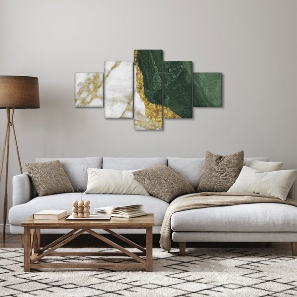 Obraz - Zelený mramor N⁰3 (125x70 cm)