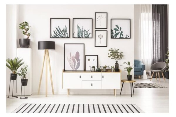 In-Design Nábytková kožená knopka LEATHER starostříbro/tm. hnědá kůže