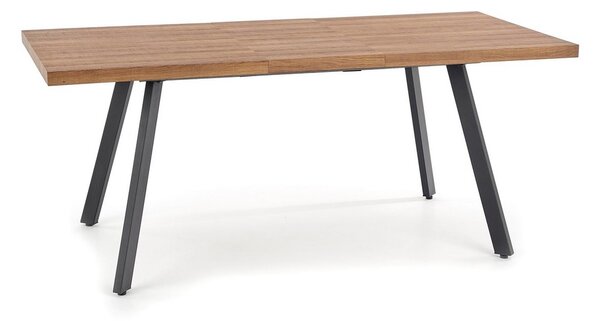 Jídelní stůl Berlin 160 cm, ořech medový / černá