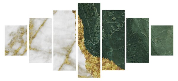 Obraz - Zelený mramor N⁰3 (210x100 cm)