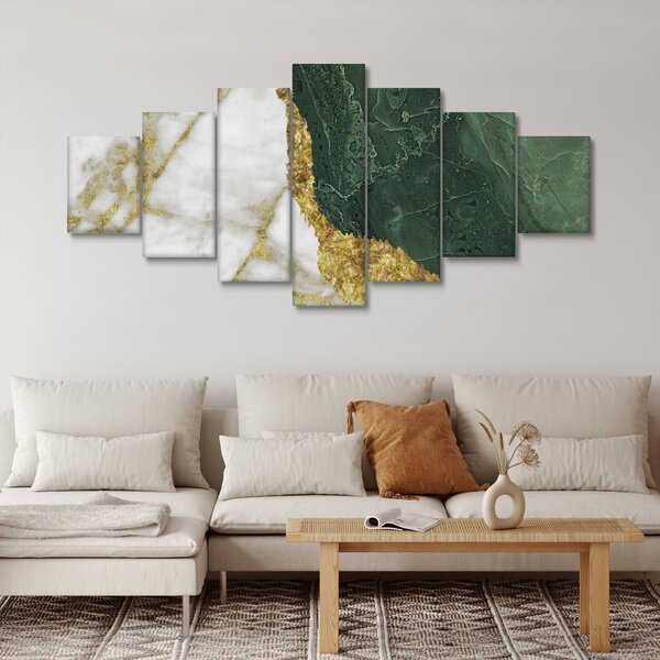 Obraz - Zelený mramor N⁰3 (210x100 cm)