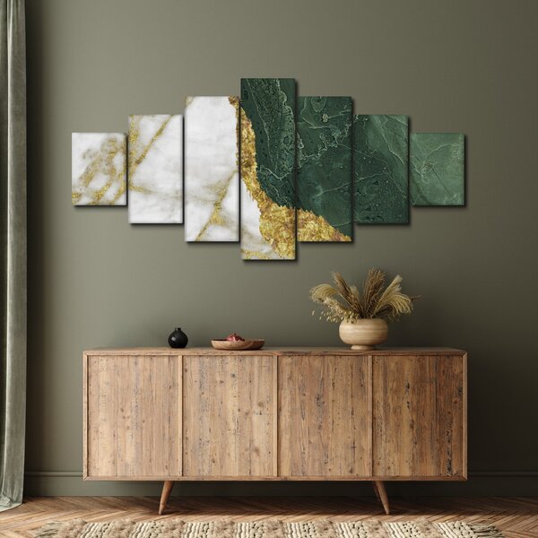 Obraz - Zelený mramor N⁰3 (210x100 cm)