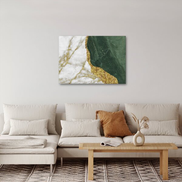 Obraz - Zelený mramor N⁰3 (70x50 cm)