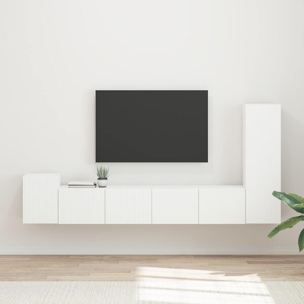Sestava TV skříněk 3 ks Bílá Kompozitní dřevo 3409015