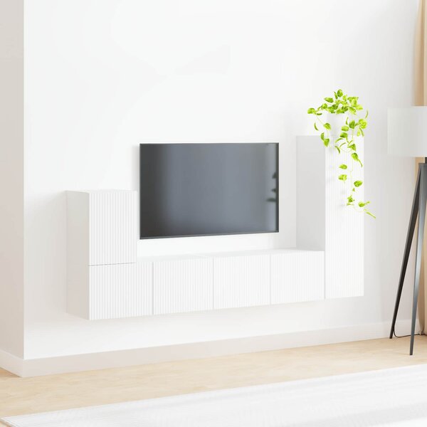 Sestava TV skříněk 3 ks Bílá Kompozitní dřevo 3409015