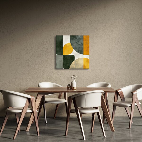 Obraz - Abstrakce v olivové barvě (30x30 cm)