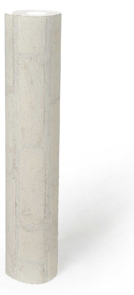 A.S. Création | Vliesová tapeta na zeď Elements 9078-51 | 0,53 x 10,05 m | bílá, metalická