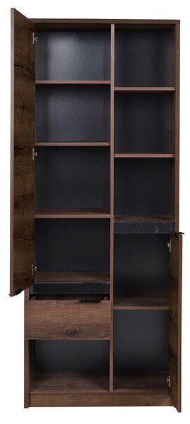 DENVER mc | regál R2D1SZ | 80 CM | dub monastery / černá lesk
