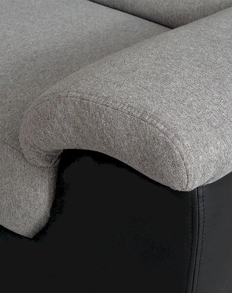 Rozkládací rohová sedačka DIVARO U II 380x174cm – rozklad a úložný prostor pravý roh světle šedá / tmavě šedá - Alfa 17 / 20