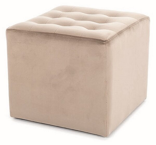Taburet Lori Velvet, světle hnědá