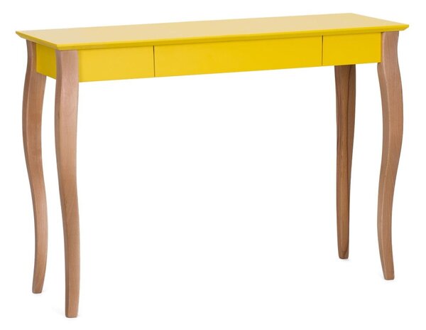 Žlutý psací stůl Ragaba Lillo, délka 105 cm