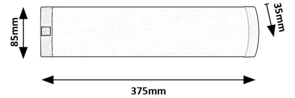 Rabalux Stříbrné LED svítidlo pod kuchyňskou linku Soft2 37,5cm 5W s vypínačem 78053