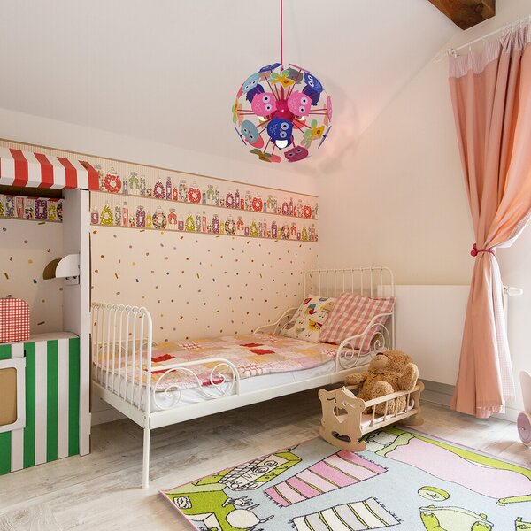Rabalux Dětský závěsný lustr Birdy pro žárovku 3x E14 6390