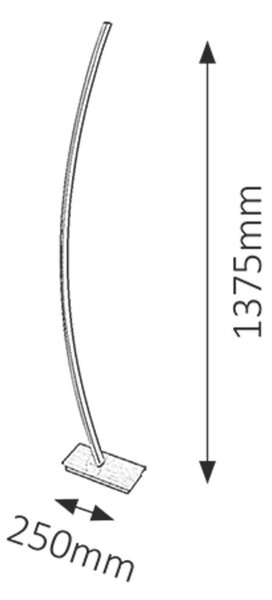 Rabalux Stříbrná stojací LED lampa Addison 28W 4490