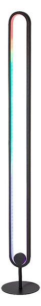 Rabalux Černá stojací LED RGB lampa Barto 19W s DO 74051