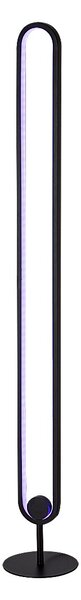 Rabalux Černá stojací LED RGB lampa Barto 19W s DO 74051