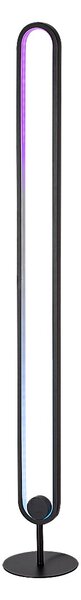 Rabalux Černá stojací LED RGB lampa Barto 19W s DO 74051