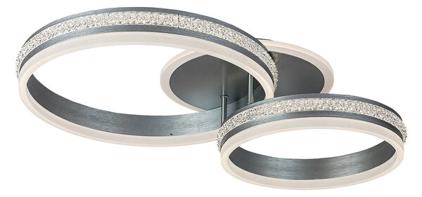 Rabalux Stříbrné stropní LED svítidlo Avalon 650mm 50W 2229
