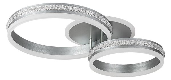 Rabalux Stříbrné stropní LED svítidlo Avalon 650mm 50W 2229