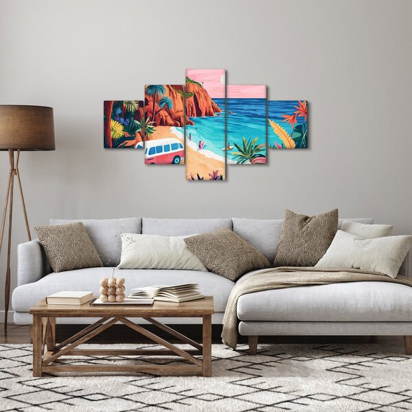 Obraz - Karavan u oceánu (125x70 cm)