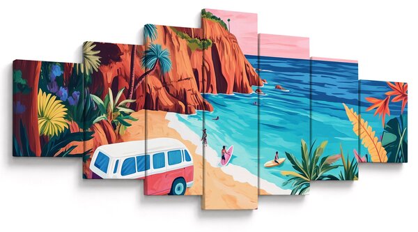 Obraz - Karavan u oceánu (210x100 cm)