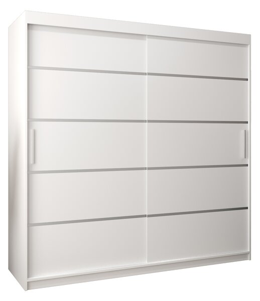 Šatní skříň 200 cm Verika 1 200 (bílá). Akce -17%