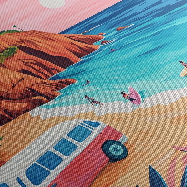 Obraz - Karavan u oceánu (210x100 cm)
