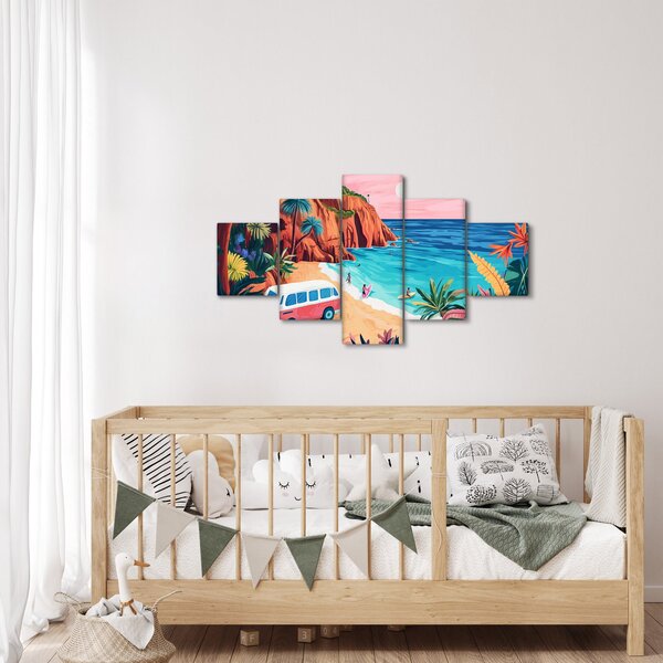 Obraz - Karavan u oceánu (125x70 cm)