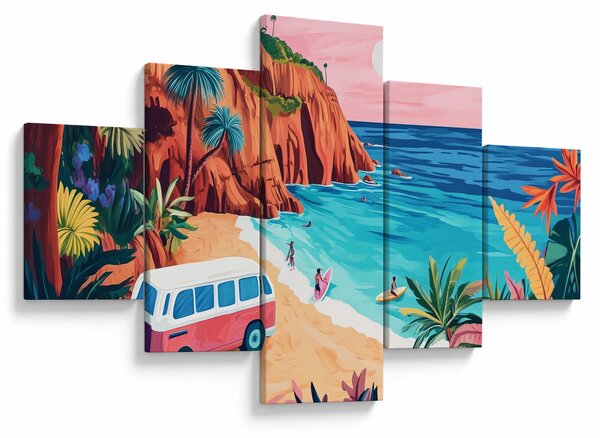 Obraz - Karavan u oceánu (125x70 cm)