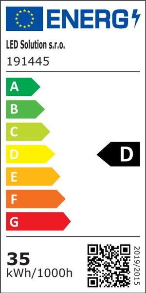 LED Solution Bílý podhledový LED panel 30 x 120cm 16-35W Premium 191445