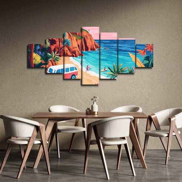 Obraz - Karavan u oceánu (210x100 cm)