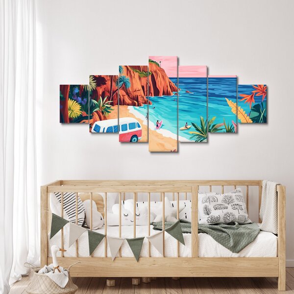 Obraz - Karavan u oceánu (210x100 cm)